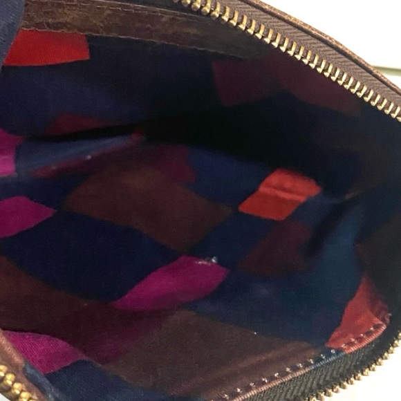 Marc by Marc Jacobs Brown distressed Leather pouch clutch make up bag - Picture 8 of 8